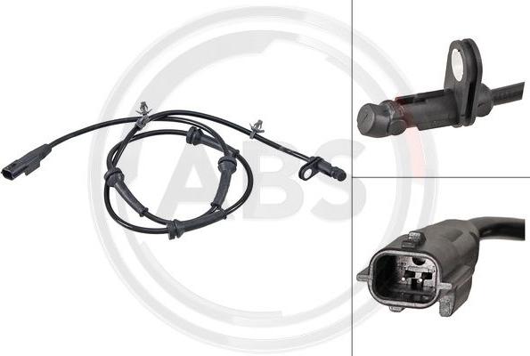 A.B.S. 31634 - ABS датчик, частота вращения колеса abcparts.ee