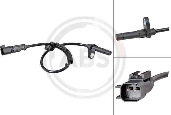 A.B.S. 31808 - ABS датчик, частота вращения колеса abcparts.ee