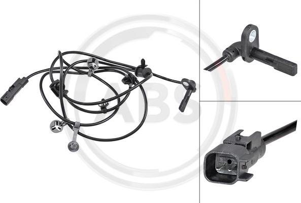 A.B.S. 31871 - ABS датчик, частота вращения колеса abcparts.ee