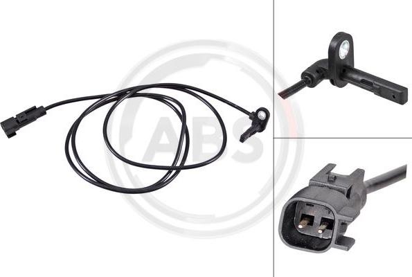 A.B.S. 31714 - ABS датчик, частота вращения колеса abcparts.ee