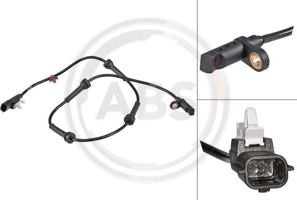A.B.S. 31776 - ABS датчик, частота вращения колеса abcparts.ee