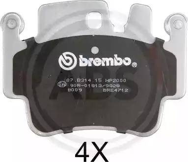 A.B.S. 37417S - Тормозные колодки, дисковые, комплект abcparts.ee