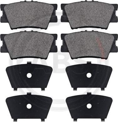A.B.S. 37545 - Тормозные колодки, дисковые, комплект abcparts.ee