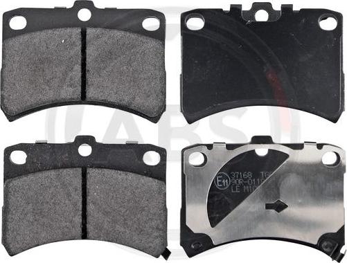 A.B.S. 37168 - Тормозные колодки, дисковые, комплект abcparts.ee