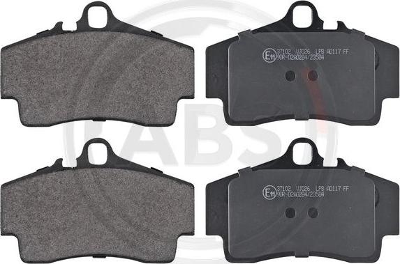 A.B.S. 37102 - Тормозные колодки, дисковые, комплект abcparts.ee