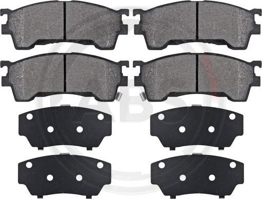 A.B.S. 37187 - Тормозные колодки, дисковые, комплект abcparts.ee