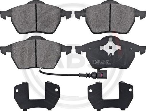 A.B.S. 37133 - Тормозные колодки, дисковые, комплект abcparts.ee