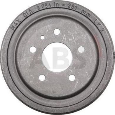 A.B.S. 2738-S - Тормозной барабан abcparts.ee