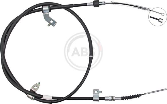 A.B.S. K10172 - Тросик, cтояночный тормоз abcparts.ee