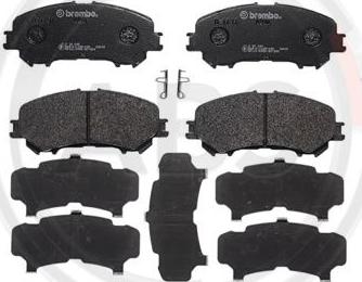 A.B.S. P56099 - Тормозные колодки, дисковые, комплект abcparts.ee