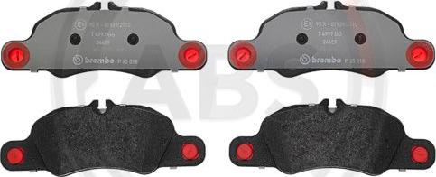 A.B.S. P65018 - Тормозные колодки, дисковые, комплект abcparts.ee