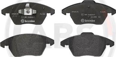 A.B.S. P61076 - Тормозные колодки, дисковые, комплект abcparts.ee