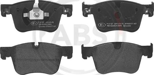 A.B.S. P61127 - Тормозные колодки, дисковые, комплект abcparts.ee