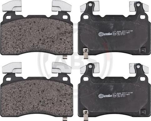 A.B.S. P10064 - Тормозные колодки, дисковые, комплект abcparts.ee