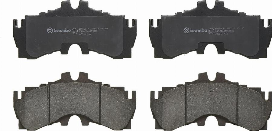 A.B.S. P 83 180 - Тормозные колодки, дисковые, комплект abcparts.ee