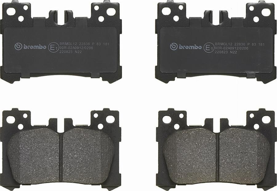 A.B.S. P 83 181 - Тормозные колодки, дисковые, комплект abcparts.ee