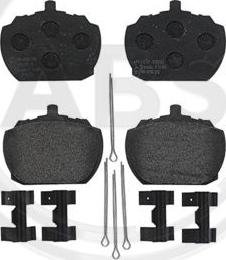 A.B.S. P24004 - Тормозные колодки, дисковые, комплект abcparts.ee