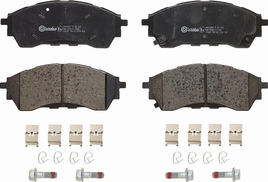 A.B.S. P 24 225 - Тормозные колодки, дисковые, комплект abcparts.ee