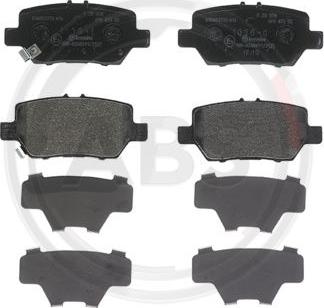 A.B.S. P28078 - Тормозные колодки, дисковые, комплект abcparts.ee