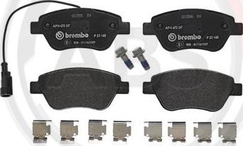 A.B.S. P23140 - Тормозные колодки, дисковые, комплект abcparts.ee