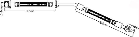 ABTEX ABH1231R - Тормозной шланг abcparts.ee