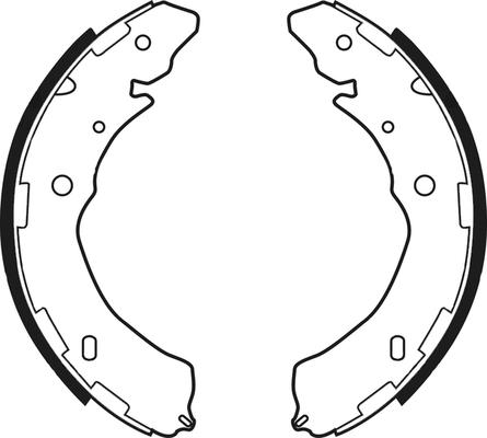 ABTEX ABS4147 - Комплект тормозных колодок, барабанные abcparts.ee