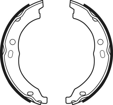 ABTEX ABS4131 - Комплект тормозных колодок, барабанные abcparts.ee