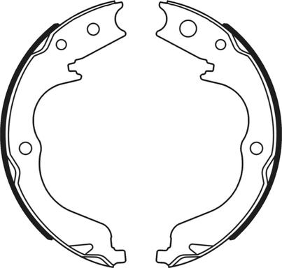 ABTEX ABS4368 - Комплект тормозных колодок, барабанные abcparts.ee