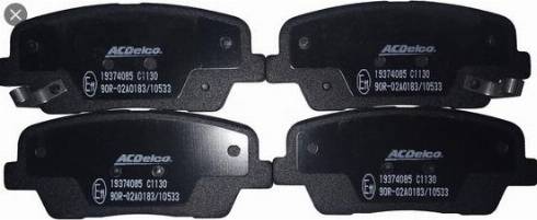 ACDelco 19374085 - Тормозные колодки, дисковые, комплект abcparts.ee