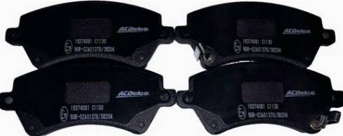 ACDelco 19374081 - Тормозные колодки, дисковые, комплект abcparts.ee