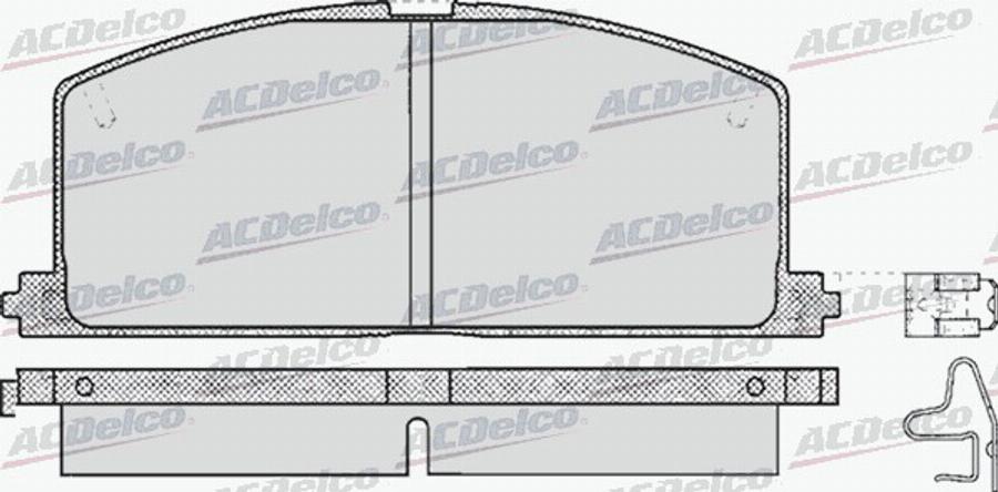 ACDelco AC440481D - Тормозные колодки, дисковые, комплект abcparts.ee