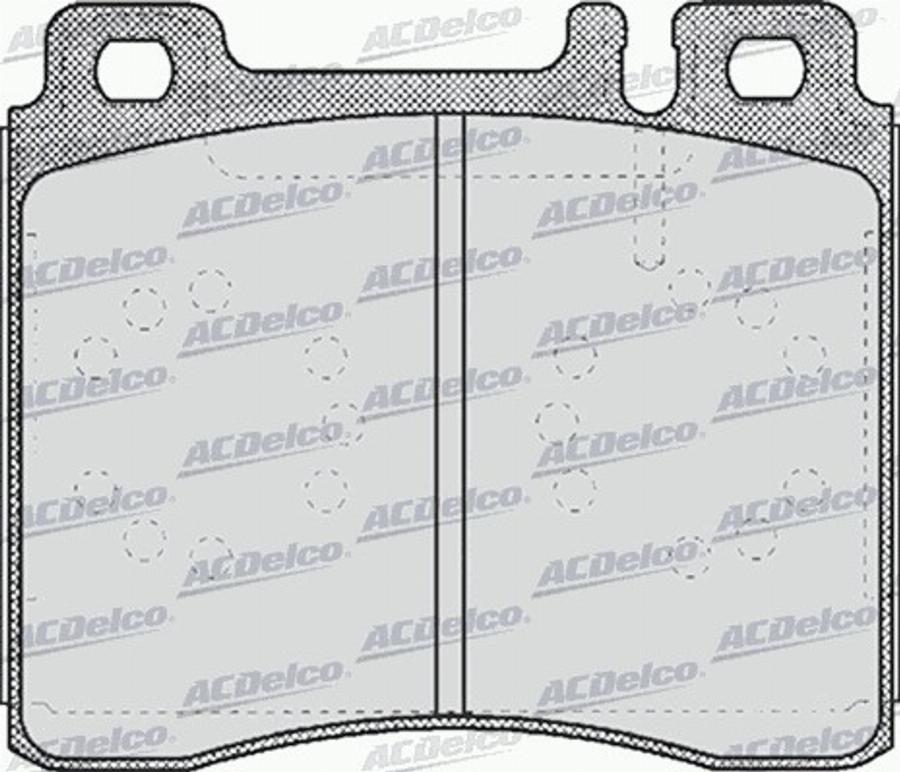 ACDelco AC634981D - Тормозные колодки, дисковые, комплект abcparts.ee