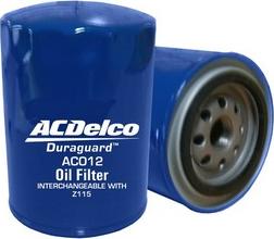 ACDelco AC012 - Масляный фильтр abcparts.ee