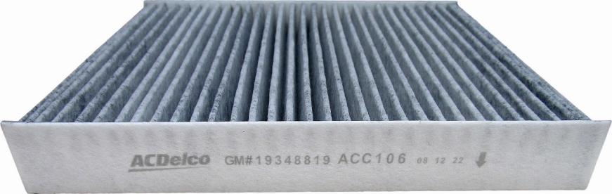 ACDelco ACC106 - Фильтр воздуха в салоне abcparts.ee