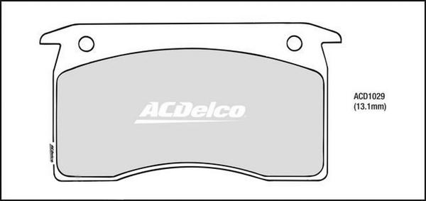 ACDelco ACD1029 - Тормозные колодки, дисковые, комплект abcparts.ee