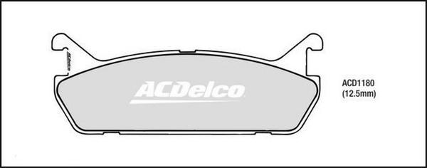 ACDelco ACD1180 - Тормозные колодки, дисковые, комплект abcparts.ee