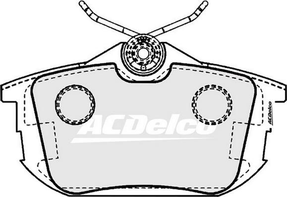 ACDelco ACD1382 - Тормозные колодки, дисковые, комплект abcparts.ee