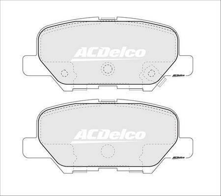 ACDelco ACD2294 - Тормозные колодки, дисковые, комплект abcparts.ee