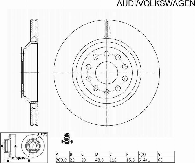 ACDelco ACDR2809 - Тормозной диск abcparts.ee