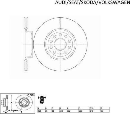 ACDelco ACDR2806 - Тормозной диск abcparts.ee