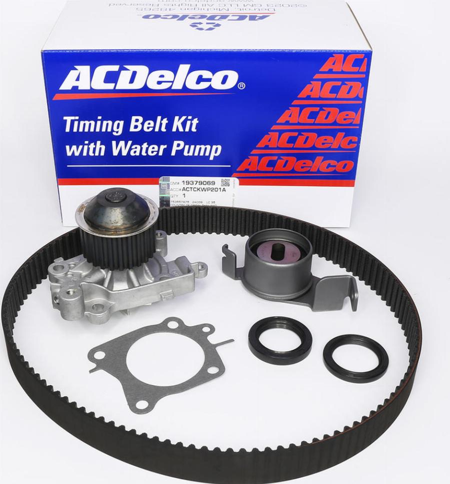 ACDelco ACTCKWP201A - Водяной насос + комплект зубчатого ремня ГРМ abcparts.ee