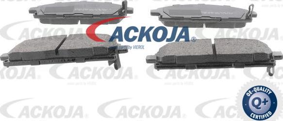 ACKOJA A38-0147 - Тормозные колодки, дисковые, комплект abcparts.ee
