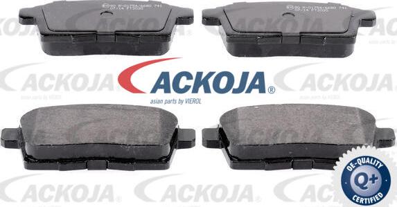 ACKOJA A32-0128 - Тормозные колодки, дисковые, комплект abcparts.ee