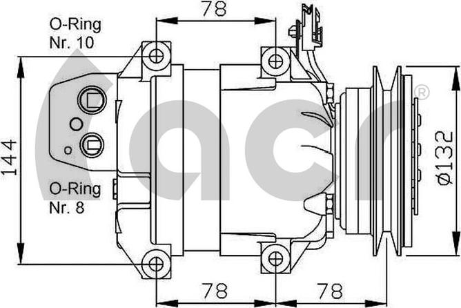 ACR 133060 - Компрессор кондиционера abcparts.ee