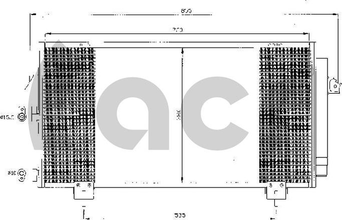 ACR 300409 - Конденсатор кондиционера abcparts.ee