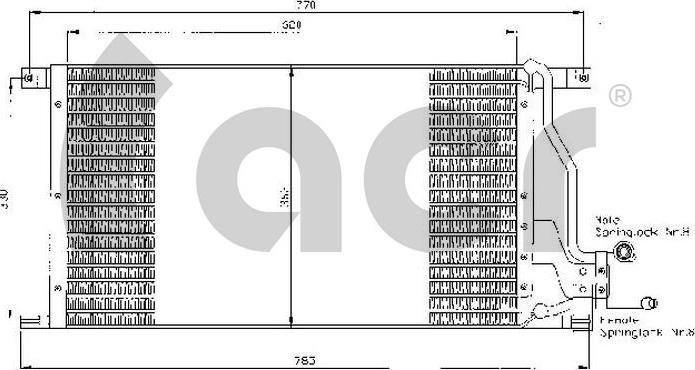 ACR 300428 - Конденсатор кондиционера abcparts.ee