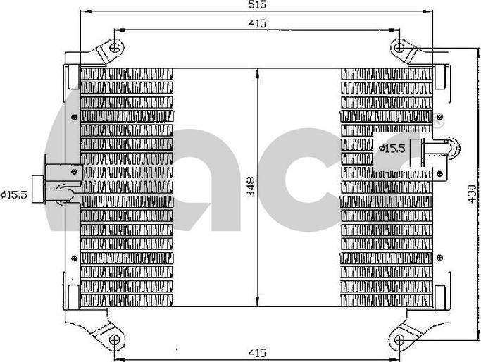 ACR 300537 - Конденсатор кондиционера abcparts.ee