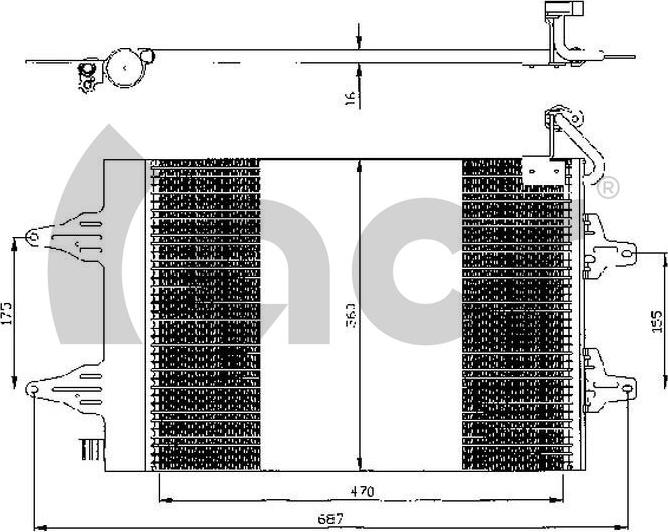 ACR 300525 - Конденсатор кондиционера abcparts.ee