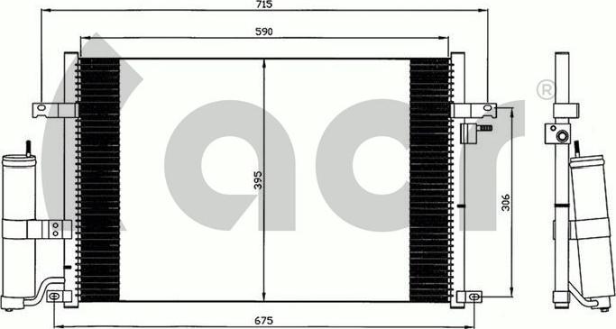 ACR 300608 - Конденсатор кондиционера abcparts.ee
