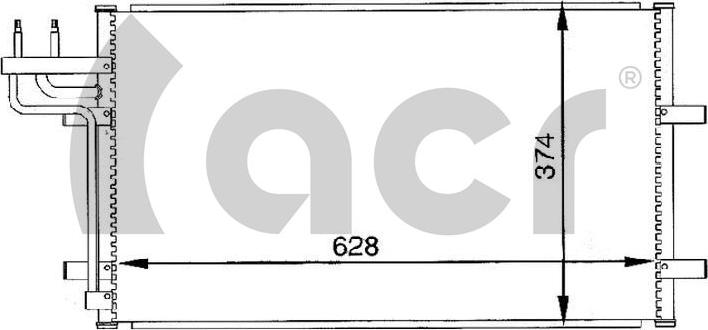 ACR 300093 - Конденсатор кондиционера abcparts.ee